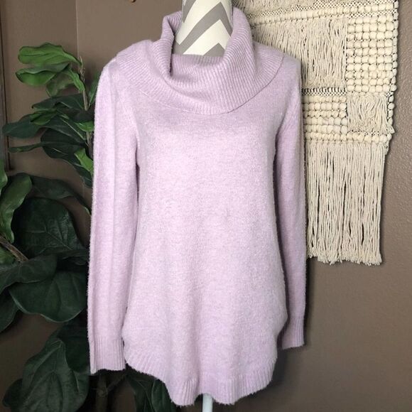 Tahari Purple Cowl-Neck Sweater - Picture 1 of 5